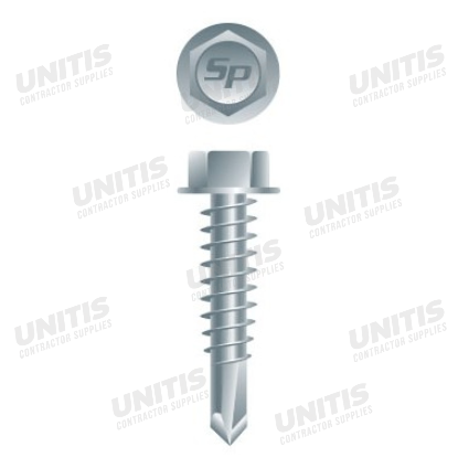 Tek Screw - HWH - #14 x 2-1/2" - Zinc - 5lb (150/box)
