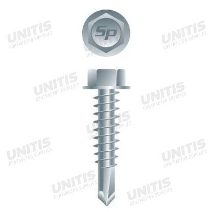Tek Screw - HWH - #12 x 1-1/2" - Zinc - 5lb (400/box)