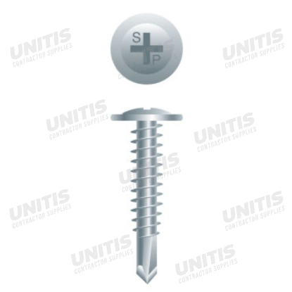 Tek Screw - Modified Truss - #8 x 1" - Zinc - 5lb (800/box)