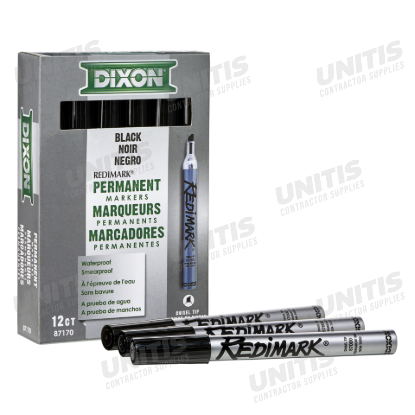 Redimark Chisel Tip Marker Pen - Black