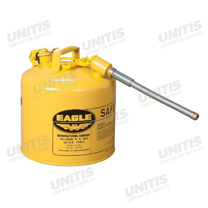 Eagle 5 Gallon Type 2 Yellow Safety Gas Can