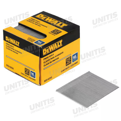 Dewalt Finish Nail 2-1/2" 16 Gauge Straight - 2500/Pack