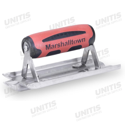 Marshalltown 6" x 3" Stainless Steel Groover-1/2" x 1/2" Groove-Ds Handle