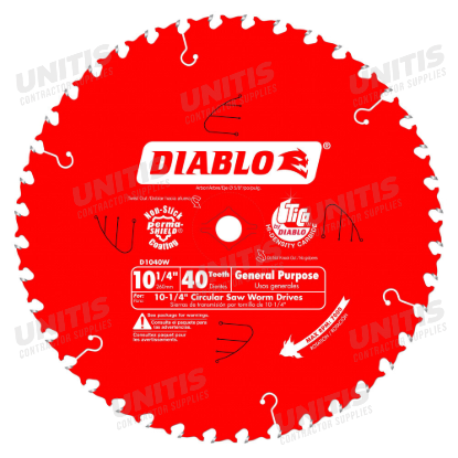 Diablo 10-1/4" 40T Circular Saw Blade for Wood - Bigfoot Saw / Sawsquatch Saw