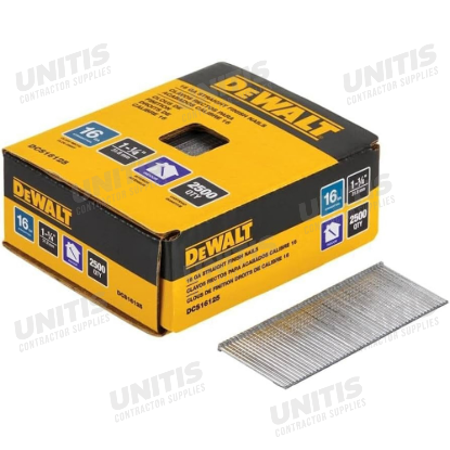 Dewalt Finish Nail 1-1/4" 16 Gauge Straight - 2500/Pack