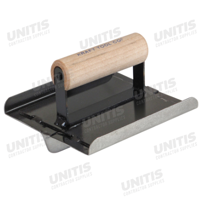 Kraft 6"x6" 1/2"R 1"D All Steel Hand Groover with Wood Handle