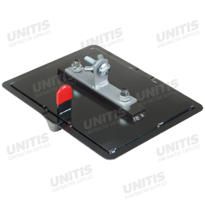 Kraft 12"x14" 1/2"R 1"D All Steel Walking Groover with Mounting Bar and Clevis Bracket