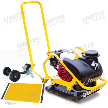 Tomahawk Plate Compactor with Water Tank - 5.5 HP Honda Engine