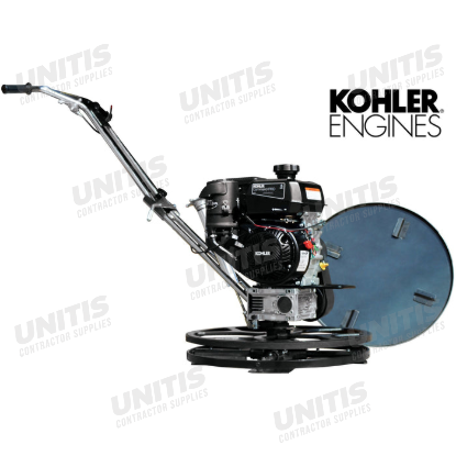 Tomahawk 24" Power Trowel Edger Walk Behind 6HP Kohler Concrete Tool with Float Pan for Cement Floor