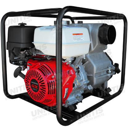 Tomahawk 4" Trash Water Pump 423 GPM 13 HP GX390 powered by Honda Portable Utility