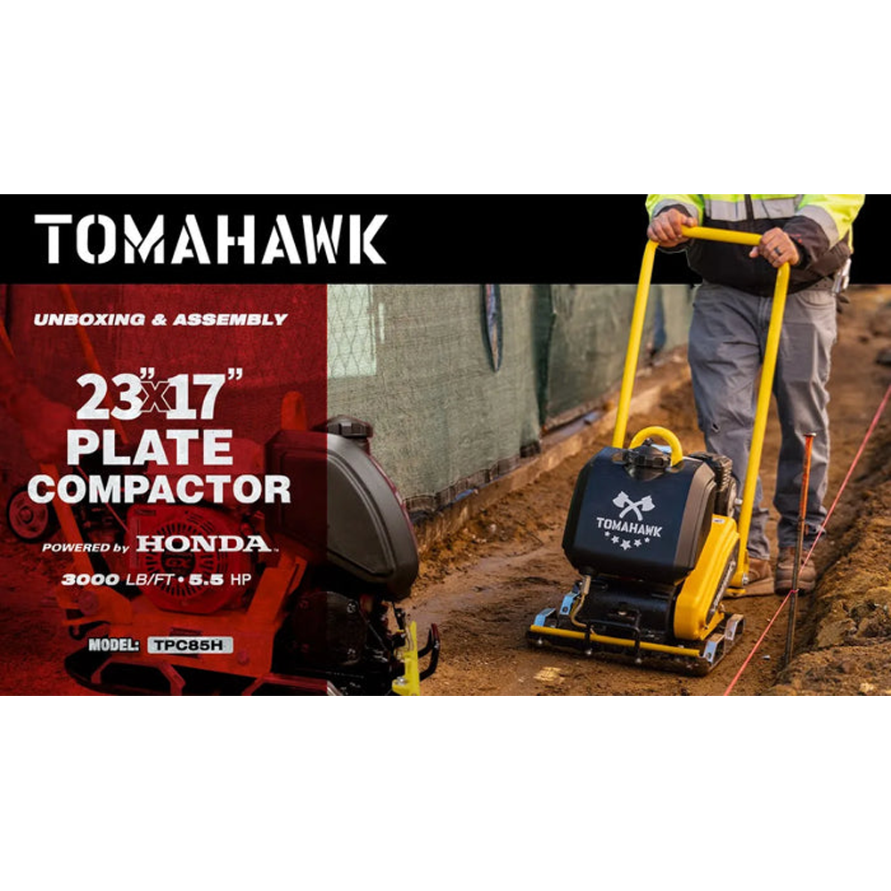 Mohawk Compactor Unitis Contractor Supplies | Tomahawk 5.5 HP Honda Vibratory Plate ...