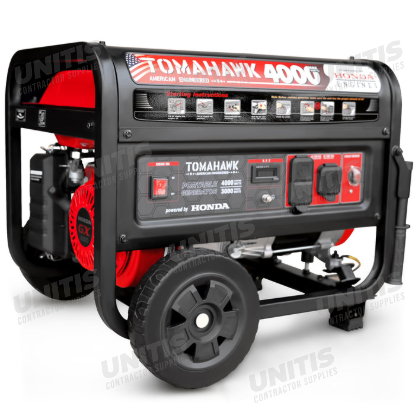 Tomahawk 4000 Watt Honda Powered Generator Super Quiet Portable Gas Power Professional Use