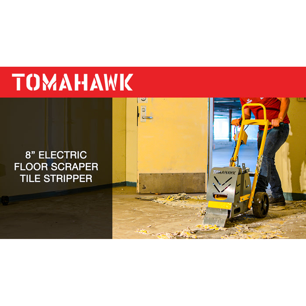 UNITIS | Tomahawk 8" Electric Floor Scraper Tile Stripper Vinyl Carpet ...
