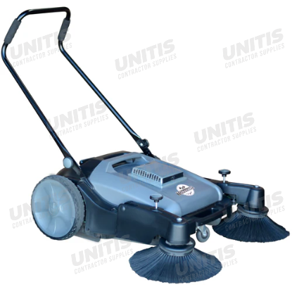 Tomahawk Commercial 38" Push Sweeper with Triple Power Brooms