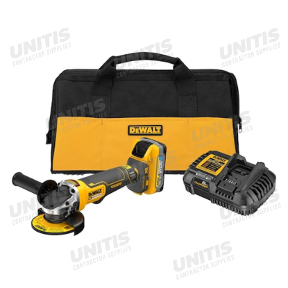 Dewalt 20V MAX XR Brushless Cordless 4-1/2" Paddle Switch Small Angle Grinder Kit