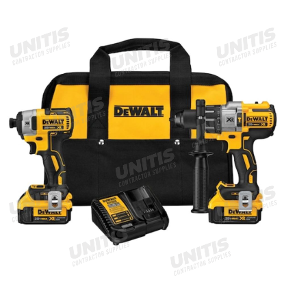 Dewalt 20V MAX Cordless Brushless XR Hammer Drill and Impact Driver Combo Kit