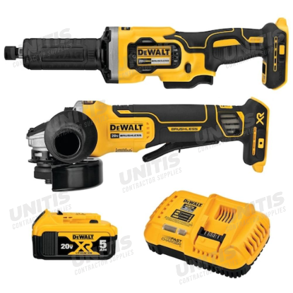 Dewalt 20V MAX XR Paddle Switch Small Angle Grinder and Die Grinder Combo Kit