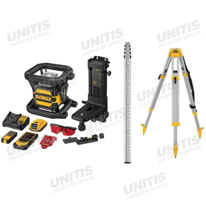 Dewalt 20V MAX Tool Connect Red Tough Rotary Laser Kit