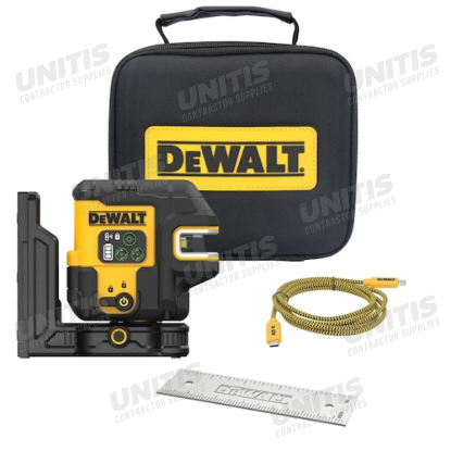 Dewalt USB Green 2-Spot & Crossline Laser Base Kit