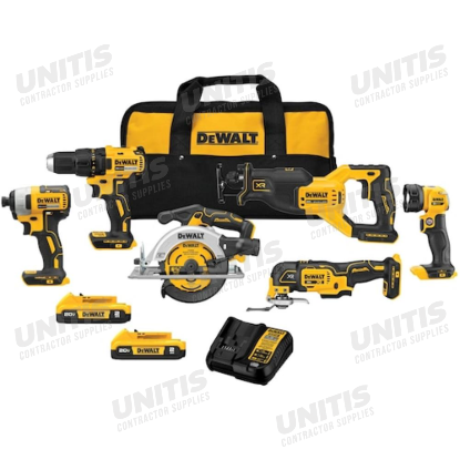 Dewalt 20V MAX 6-Tool Combo Kit with Batteries and Charger