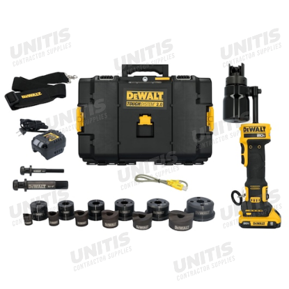 Dewalt 20V MAX Hydraulic Knockout Tool Kit with 1/2'' - 2'' Punches and Dies