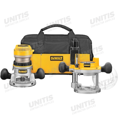 Dewalt 2-1/4 HP Evs Fixed Base/Plunge Router Combo Kit