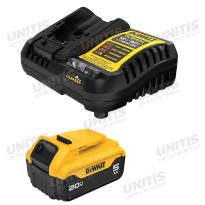 Dewalt 20V Battery 5.0AH - with Charger (2 Pack)