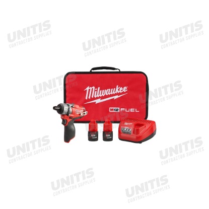 Milwaukee M12 FUEL 1/4" Hex 2-Speed Screwdriver Kit