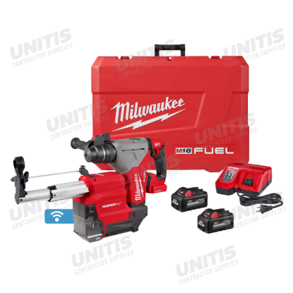 Milwaukee M18 FUEL SDS Plus Rotary Hammer w/ ONE-KEY & Dust Extractor Kit