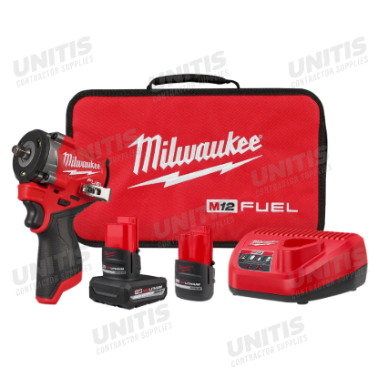 Milwaukee M12 FUEL Stubby 3/8" Impact Wrench Kit