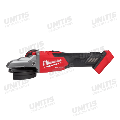 Milwaukee M18 FUEL 5" Flathead Braking Grinder, Slide Switch Lock-On (Tool Only)