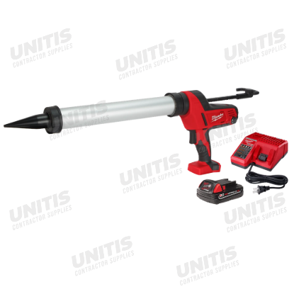Milwaukee M18 Cordless 20-oz Aluminum Barrel Caulk and Adhesive Gun Kit