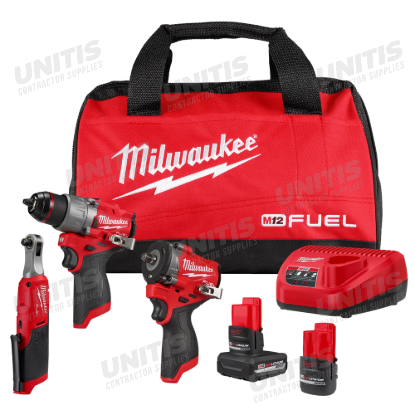 Milwaukee M12 FUEL 3-Tool Combo Kit