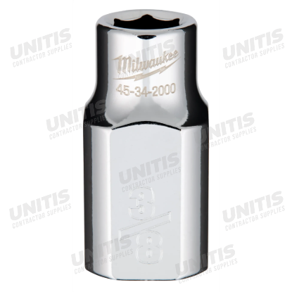 Milwaukee 1/2" Drive 3/8" 6 Point Socket