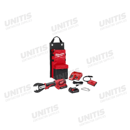 Milwaukee M18 Force Logic 6T Utility Crimper Kit with D3 Grooves and Fixed Bg Die