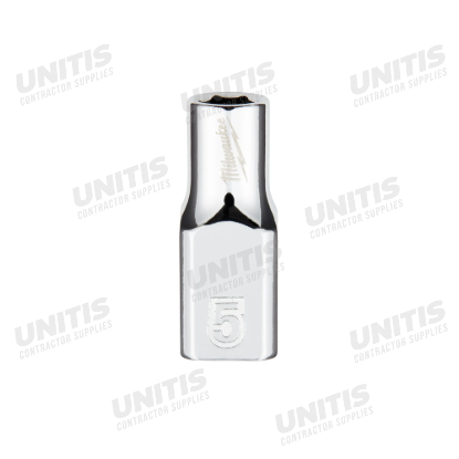 Milwaukee 1/4" Drive 5mm 6 Point Socket