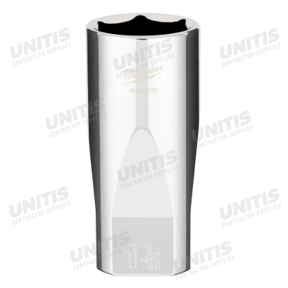 Milwaukee 1/2" Drive 1-1/16" Deep 6 Point Socket