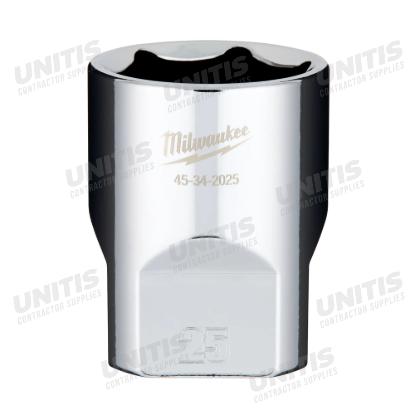 Milwaukee 1/2" Drive 25mm 6 Point Socket