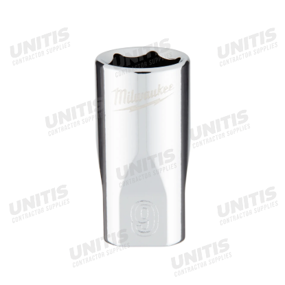 Milwaukee 1/4" Drive 9mm 6 Point Socket