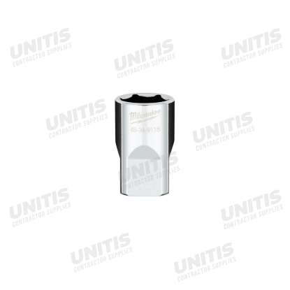 Milwaukee 1/2" Drive 17mm 6 Point Socket