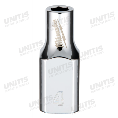 Milwaukee 1/4" Drive 4mm 6 Point Socket