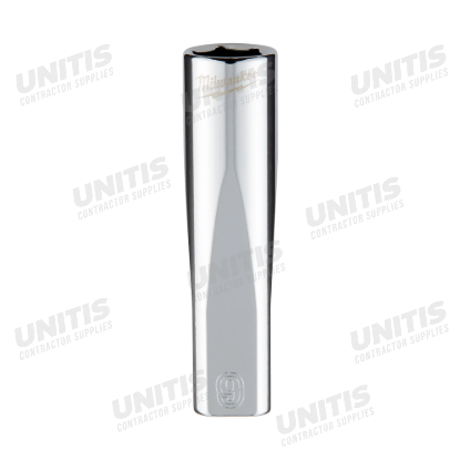 Milwaukee 1/4" Drive 9mm Deep 6 Point Socket