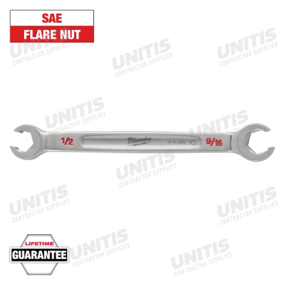 Milwaukee 1/2" x 9/16" Double End Flare Nut Wrench