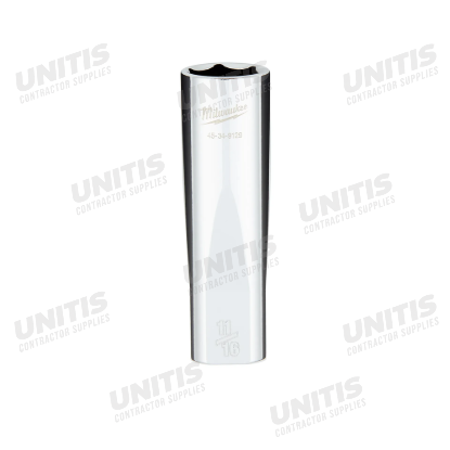 Milwaukee 1/2" Drive 11/16" Deep 6 Point Socket