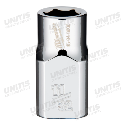 Milwaukee 3/8" Drive 11/32" 6 Point Socket