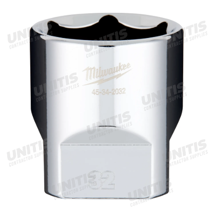 Milwaukee 1/2" Drive 32mm 6 Point Socket