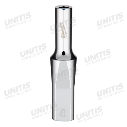 Milwaukee 1/4" Drive 4mm Deep 6 Point Socket