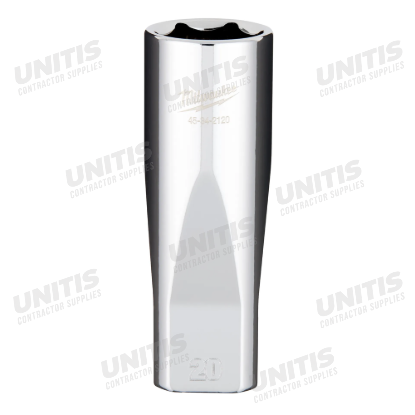 Milwaukee 1/2" Drive 20mm Deep 6 Point Socket