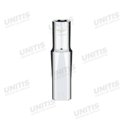 Milwaukee 1/2" Drive 12mm Deep 6 Point Socket