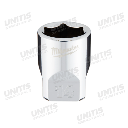 Milwaukee 1/4" Drive 14mm 6 Point Socket
